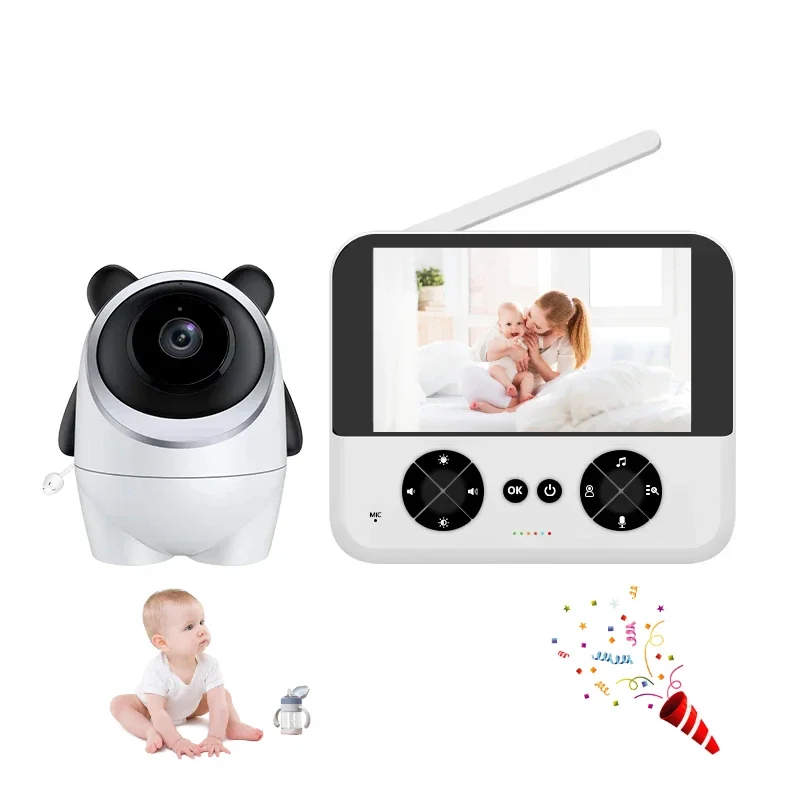 

C5X Model Baby Monitor, 4.3'' HD Display, 2.4G Wireless,Infrared Night Vision, Feeding Timer, Two-Way Talk, 355° Viewing Angle