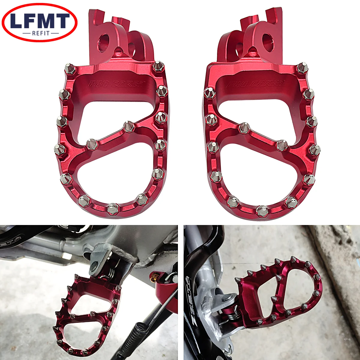 

For HONDA CR 125 250 150R CR250R CRF 150R 250R 450R 250 450 X RX L M Motorcycle CNC FootRest Footpegs Foot Pegs Pedals 2002-2023