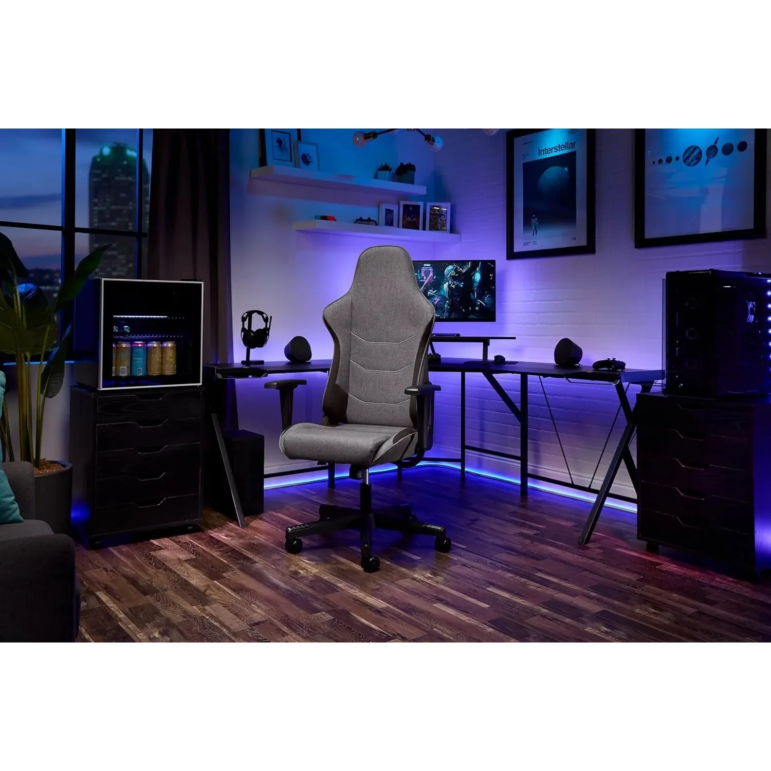 Gaming Chair - Gamer Chair PC Computer Chair, Ergonomic,Office Chair with Integrated Headrest,135 Degree Recline with Angle Lock