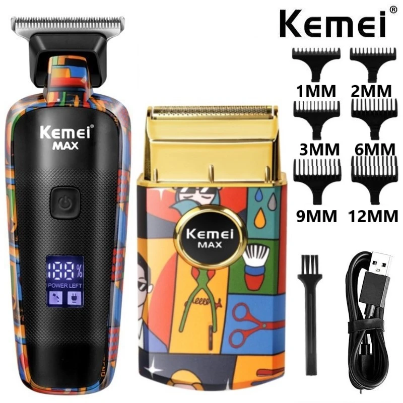 KEMEI Professional Shaver Razor KM-RS7098 Rechargeable Razor Trimmer Cordless Electric Beard Shaver