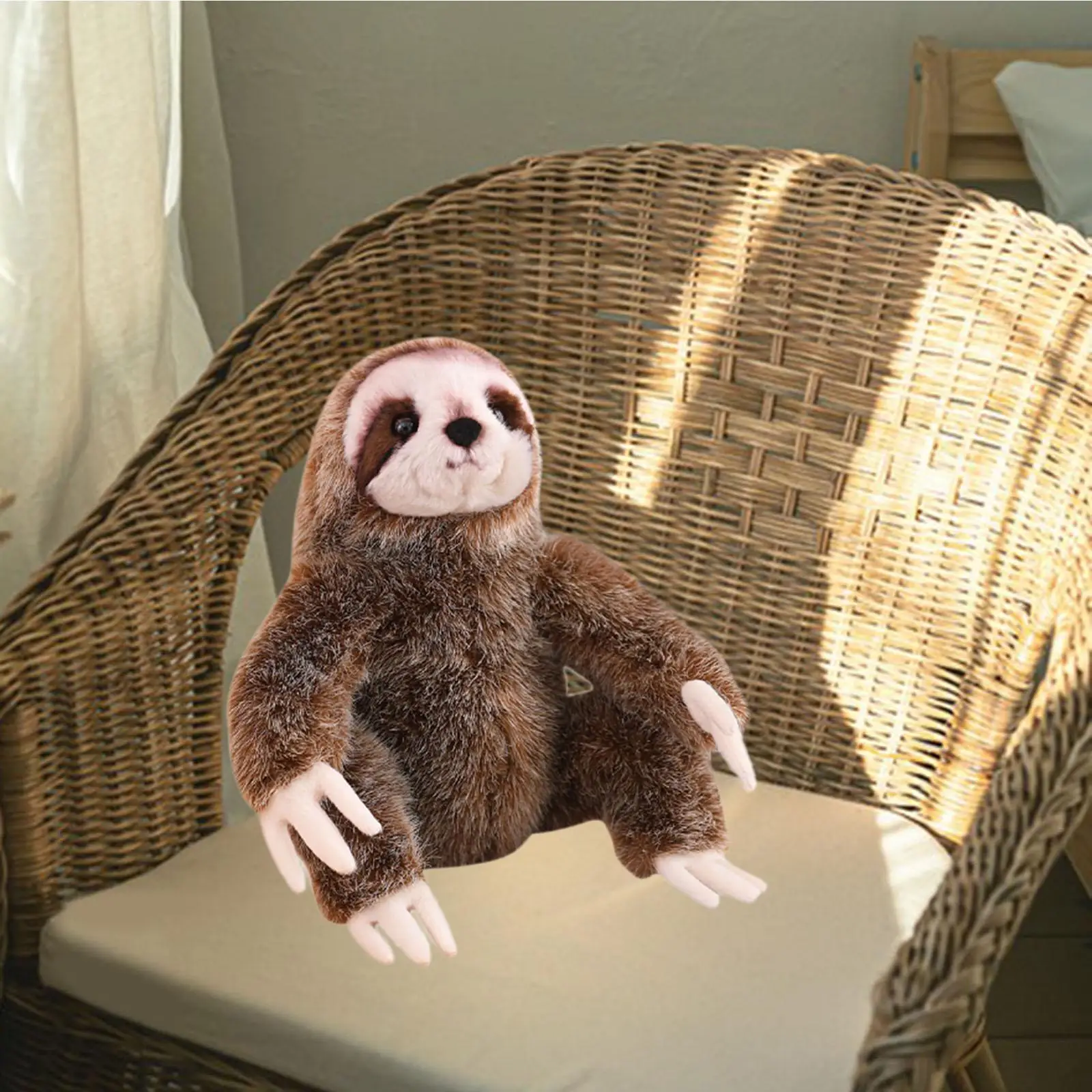 Sloth Stuffed Animal Sloth Stuffed Toy Huggable Lovely 24cm Three Toed Sloth Plush Toy Sloth Plush Toy for Friend Family Kids