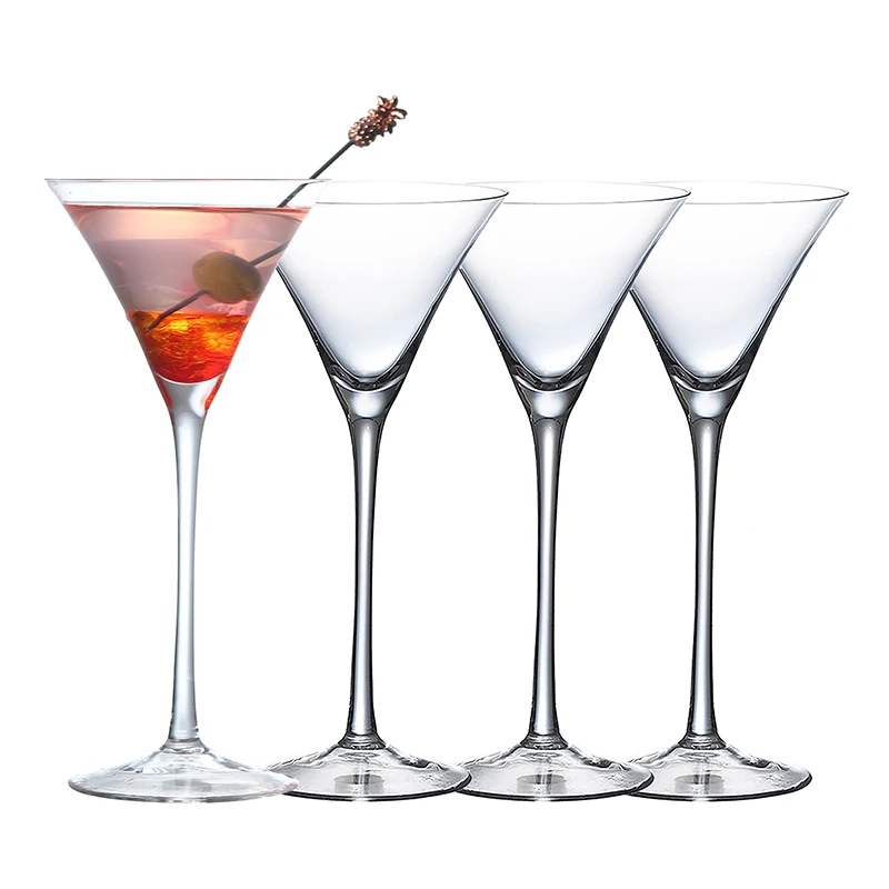 4PCS 90ml/140ml Trumpet Cocktail Glass Martini Glasses Set of 4