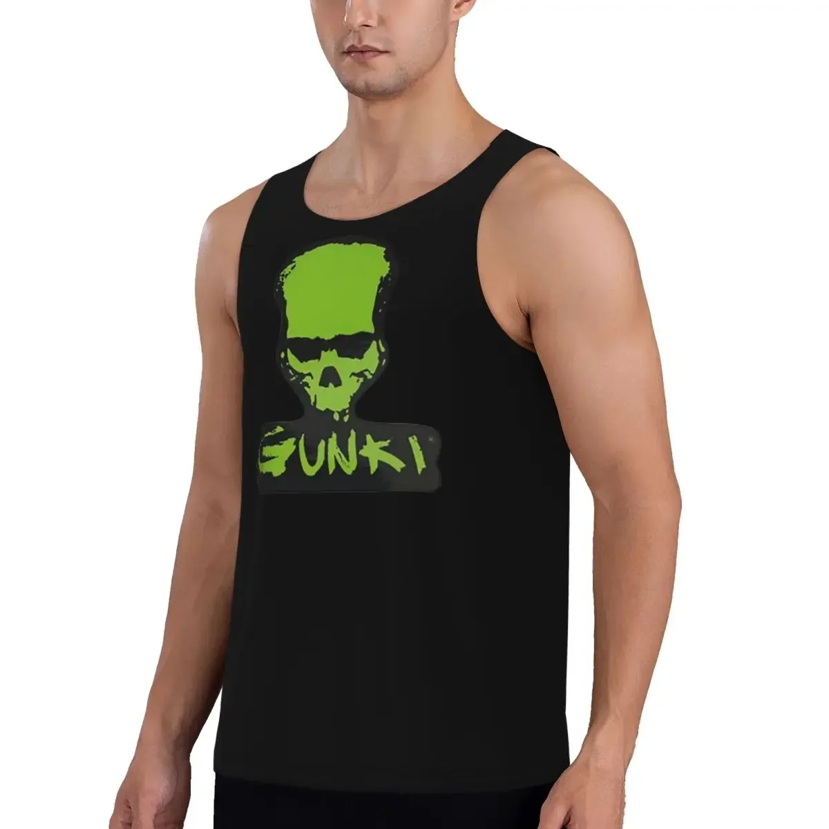 Quick Dry Gunki Logo Angling Skull Fishing Gunki (1) 1 Gym Tank Muscle Sleeveless Shirt Bodybuilding Breathable Vest