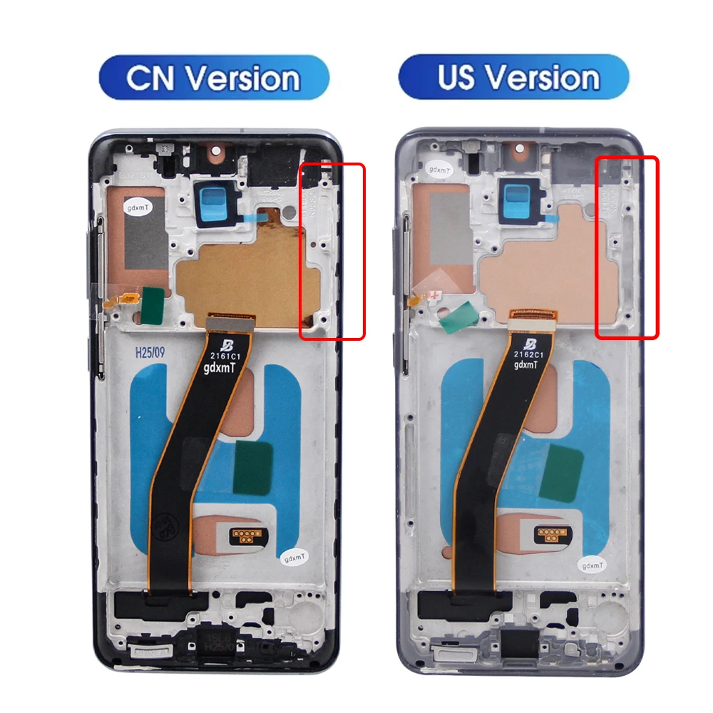TFT S20 4G Screen For Samsung S20 LCD Display G980 SM-G980F/DS Touch Panel Digitizer Assembly Replacement with Frame