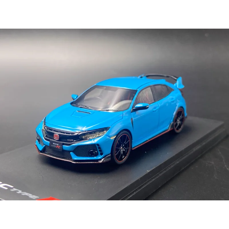 

Diecast Original 1:43 Scale Honda Civic Type R Blue Alloy Car Model Collectible Toy Gift Souvenir Display Ornament