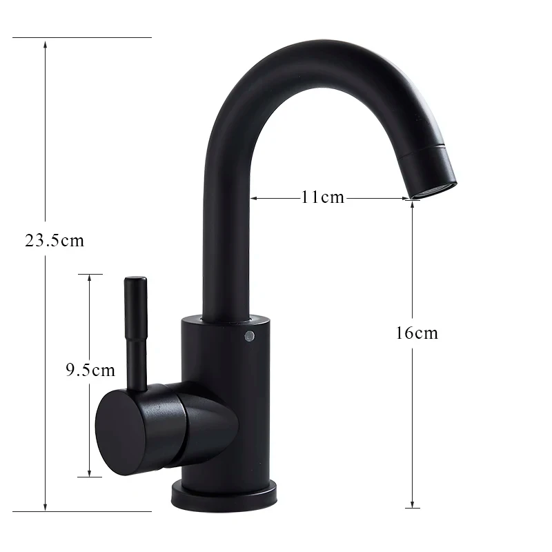 Bathroom basin mixer matt black/brushed nickel range for sinks stainless steel hot and cold mixer tap accessories