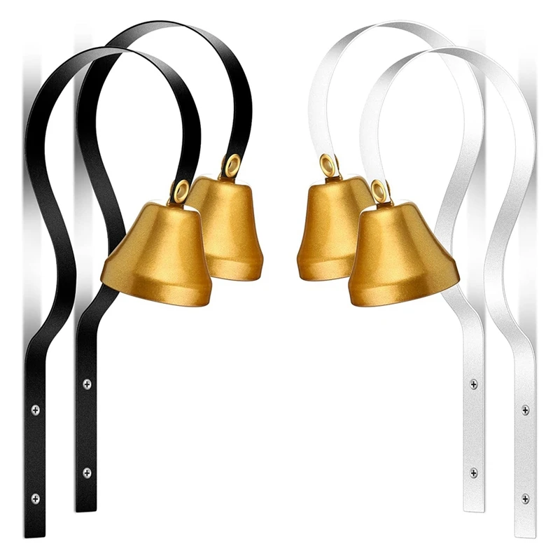 ABRU-4 Pcs Shopkeepers Bell Antique Doorbell Wall Mounted Shopkeepers Doorbell Dog Training Bell Ring Bell For Door Opening