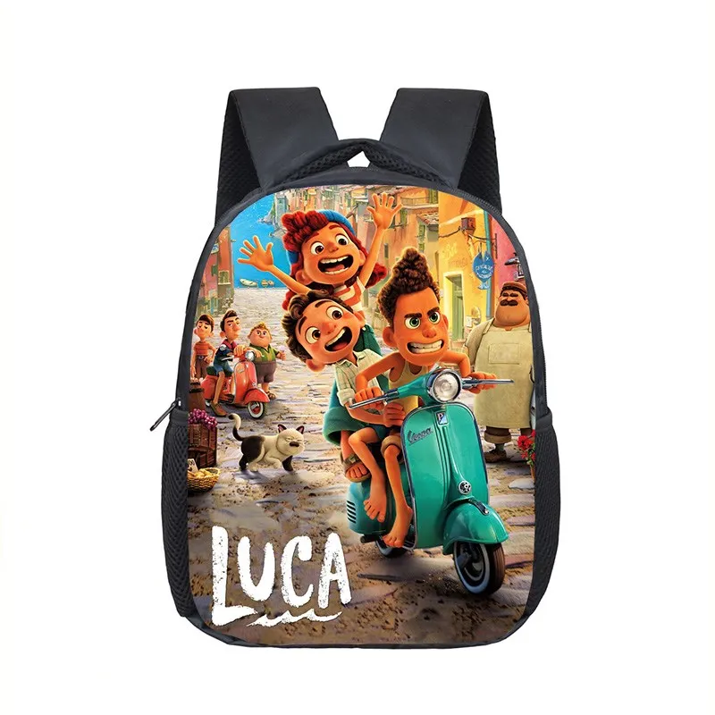 12 cali Disney Luca Alberto potwór morski przedszkole Infantile mały plecak dla dzieci Baby Cartoon School Bags prezent dla dzieci