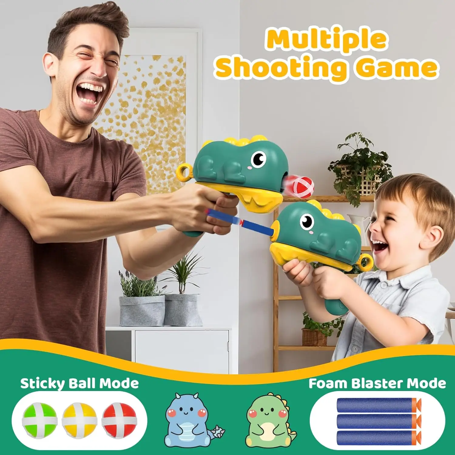 Juguetes de tiro para interiores y exteriores para niños y niñas, juego de fiesta de tiro, pistola, regalos de cumpleaños y Navidad