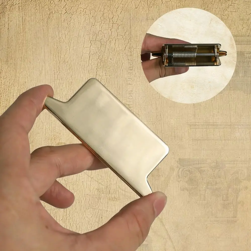 

Retro Metal Binder Clips Alloy DIY Paper Clip Reading Tools Anti-slip Securing Clips for Office Home School