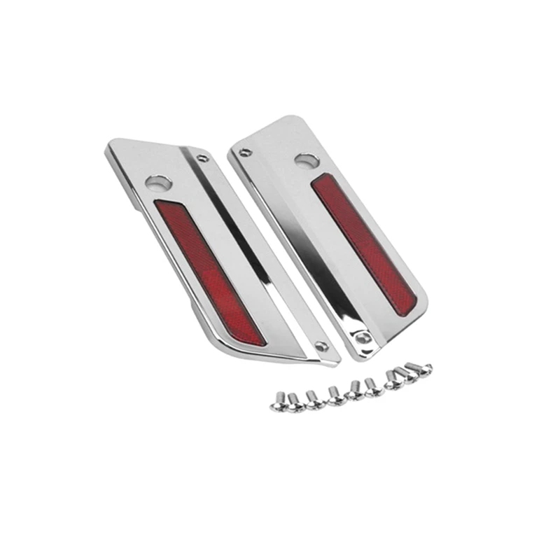 Saddlebag Latch Hinge Cover ABS Saddlebag Latch Hinge Cover Plate For  1997-2013 Touring Electra Glide Chrome