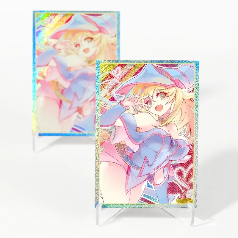 

Ю-Ги-О! Темный волшебник для девочек 63x90 мм, защитный чехол для игровой карты, мультяшный 60 шт./компл., сломанный флэш-футляр для настольной игры, чехол для карт