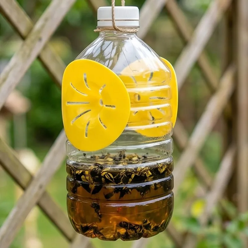 30-5Pcs Reusable Wasp Trap Insect Funnel Killer Flower Bee Hornet Catcher Plastic Bottle Wasp Traps Garden Pest Control Tools