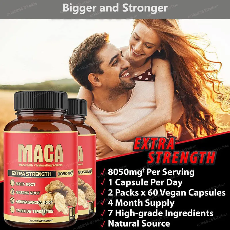 7 In 1 Maca Pill Increase Size Hardness Improve Strength Natural Maca Ginseng Capsules