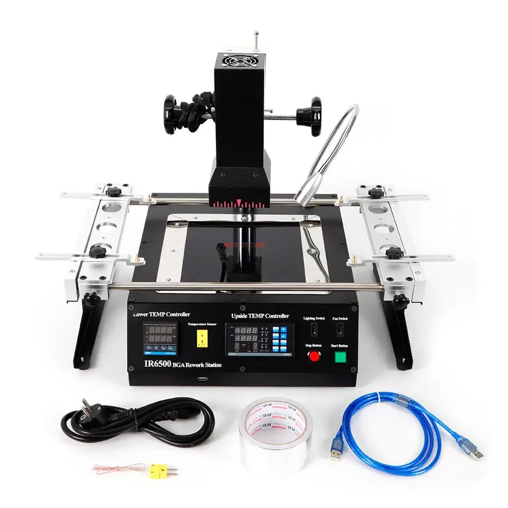 IR6500 BGA Rework Station Infrared Solder Welder System with Closed-loop Temperature Control w/USB Cable for Welding  Rpairing