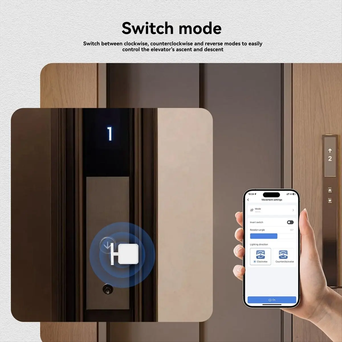 goodDT Tuya Smart Bluetooth Finger Robot Warp Switch Button Key Smart Life App Voice Control Via Alexa, Google Assistant