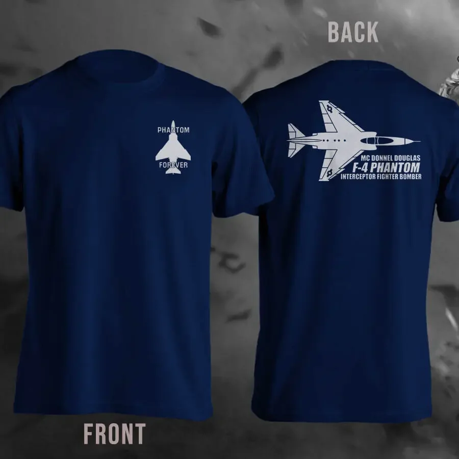 F4 Phantom Interceptor Fighter Bomber Men T-Shirt Short Sleeve Casual 100% Cotton O-Neck Summer T Shirt