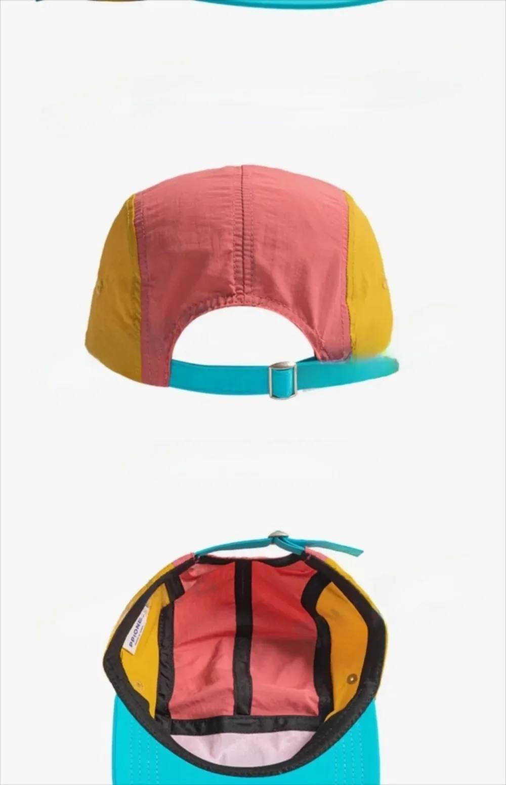 Lässige Hip-Hop-Hüte im japanischen Stil, 5-Panel-Baseballkappe mit dünnem, flachem Rand, atmungsaktiv, schnell trocknend, Sonnenschutzhut, Unisex – Detail 7