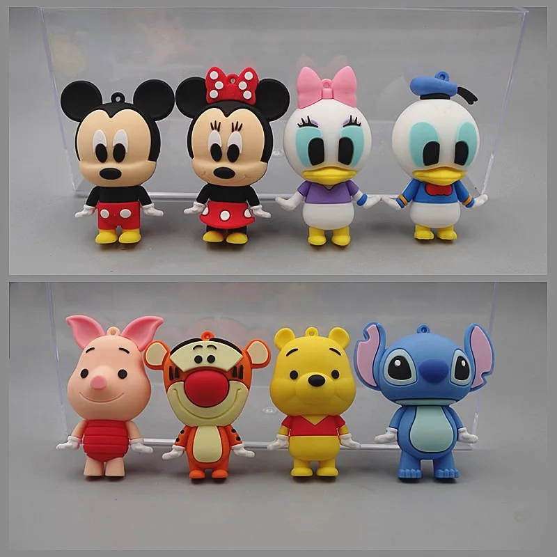 

Disney Mini Party Decoration Props Mickey Minnie Pooh cake topper Dolls Model Toys Children Desktop Ornament Decoration Gifts