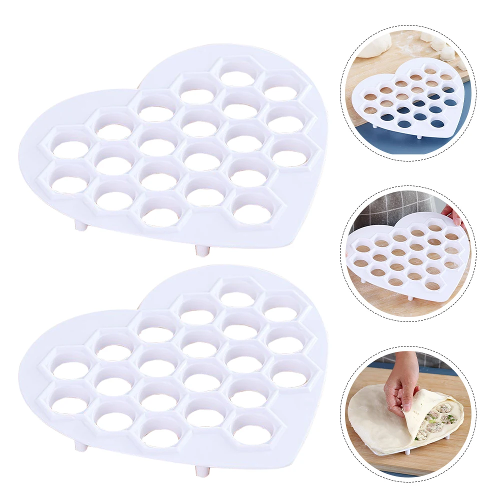 

4pcs Multi-Hole Maker Mold 19-Hole Quick Dumpling Press Creative Kitchen Gadget Sturdy Abs Material Easy To Use Space-Saving