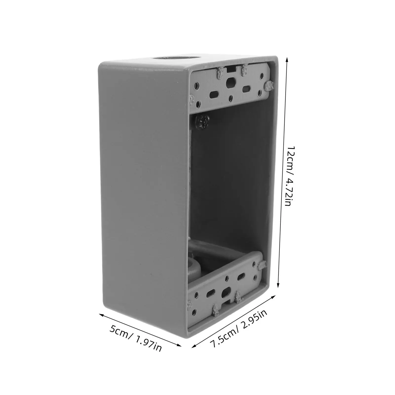 Compliant Cast Iron Aluminum Electrical Outlet Box Easy Install Rectangular Exterior Weatherproof Junction Box