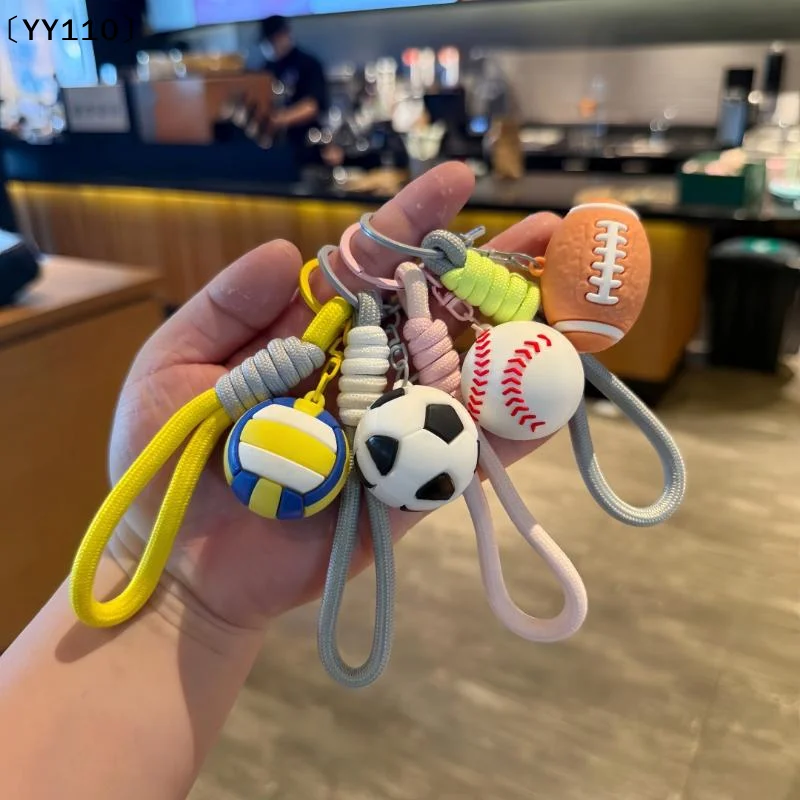 Pickleball Racket Metal Keychain Colorful Golf Ball Hollow Lightweight Keychains for Backpack and Gifts 