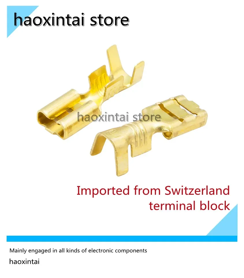 

10pcs Swiss original imported Vogt4.8mm quick terminal insert spring speaker unit terminal
