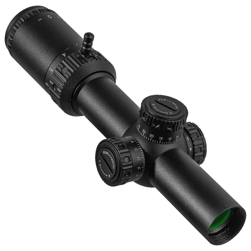FIRE WOLF FFP 1-6X24 IR Compact Hunting Scope Tactical Scopes Glass Etched Reticle Wide Field of View Optical Sight