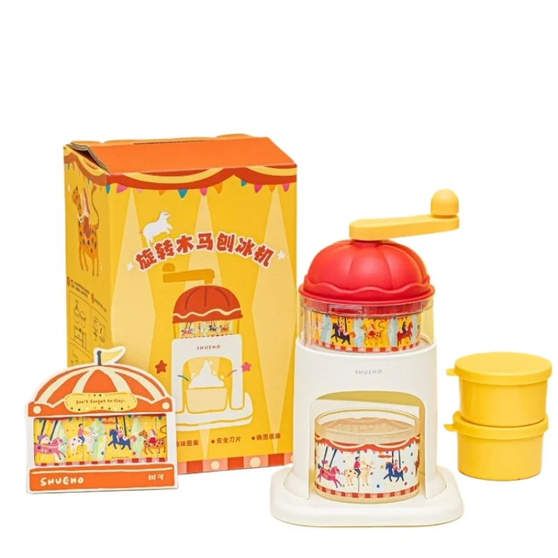 

Ice shaver, cotton ice machine, smoothie hand crank, household small children's birthday gift