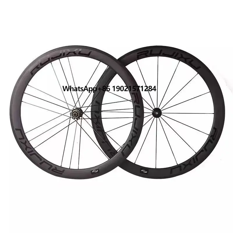 Toray Carbon Wheelset Rims Brakes 50mm Racing Bike Carbon Wheels Tubeless Clincher Bmx Bicycle 700c Road Wheelset