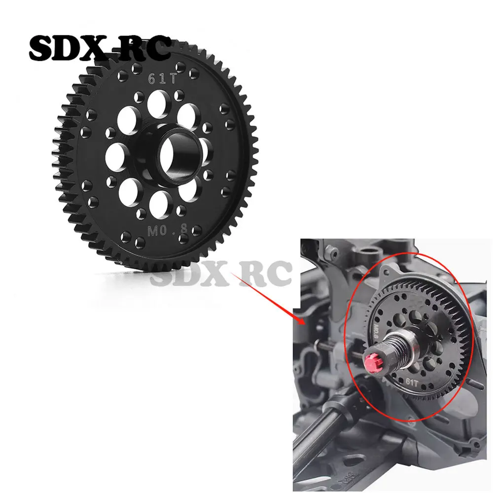 

Metal 61T Spur Gear 32DP Spur Gear Differential Gear replace ARA311100 for 1/10 ARRMA 1:10 2WD GorgonMonsterTruck