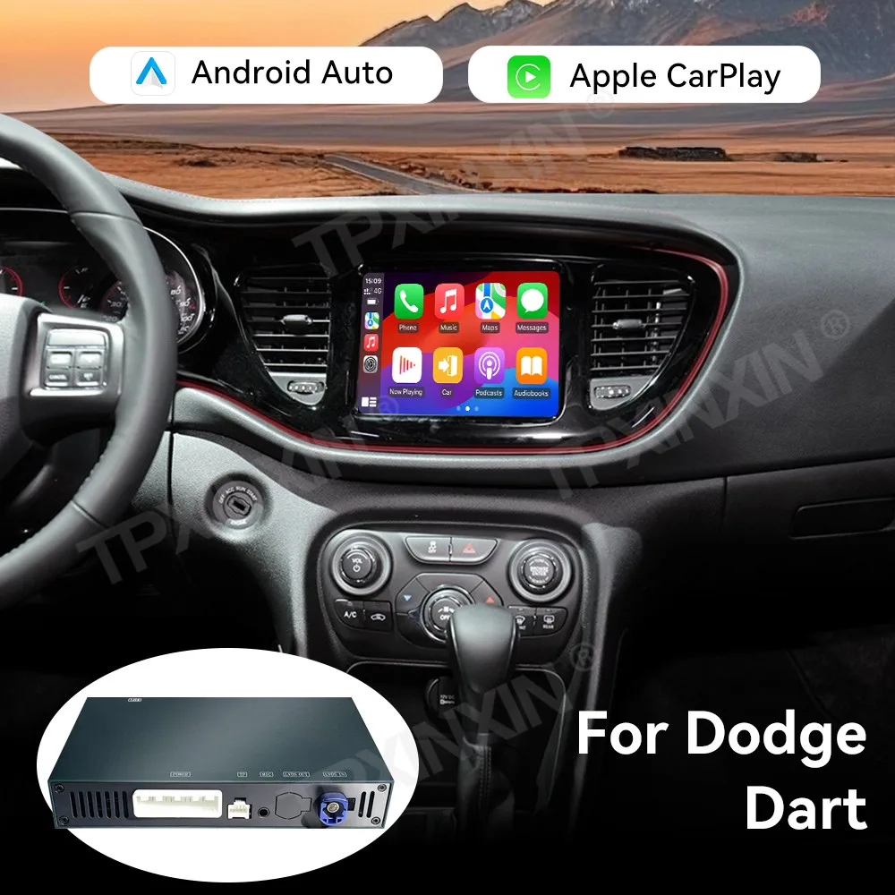 CarPlay Module Interface Box Wireless Carplay For Dodge Journey Dart Android Auto Interface Mirror Link Auto Parts