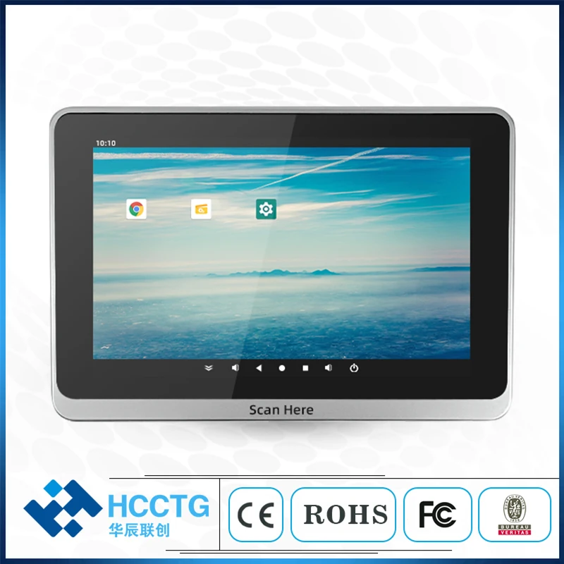 LAN WiFi Bluetooth 8 Inch Android Linux Touch Screen Self-service Price Checker with 1D 2D Barcode Scanner (ER210)