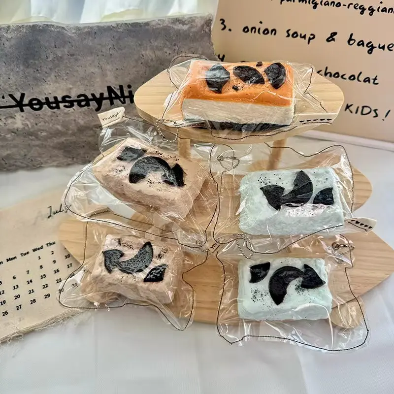 Handmade Sandwich Cookie Series Stress-Relief Squeeze Toys
