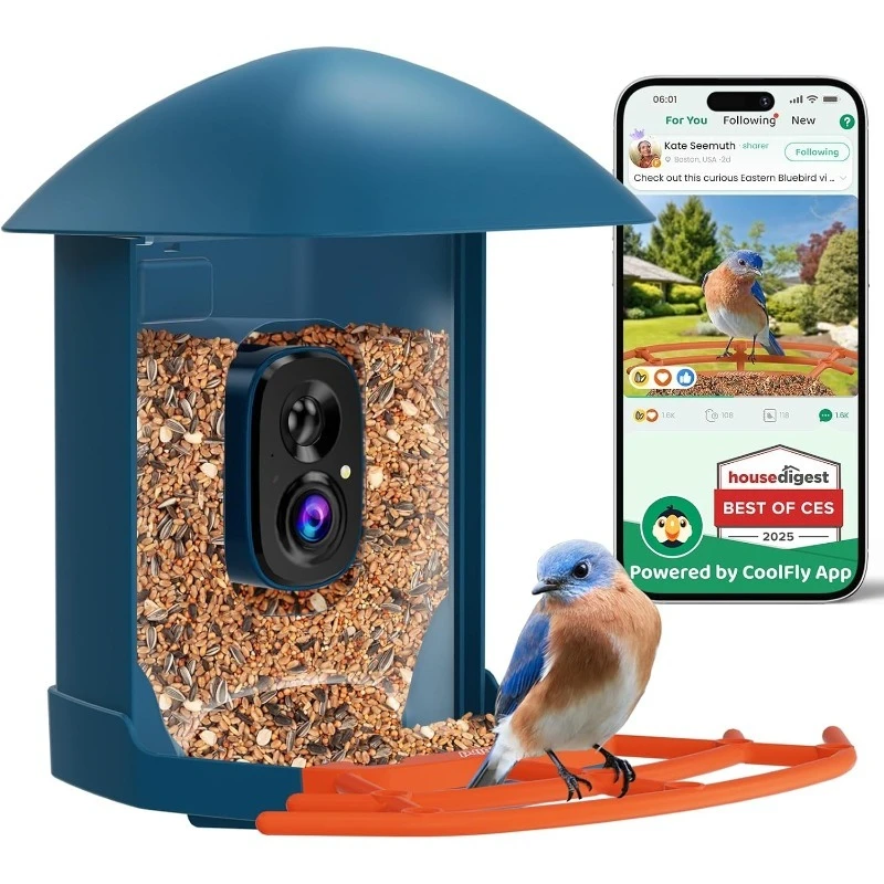 

Lifetime Free AI Identify Bird Species & Solar Panel, Auto Video Capture