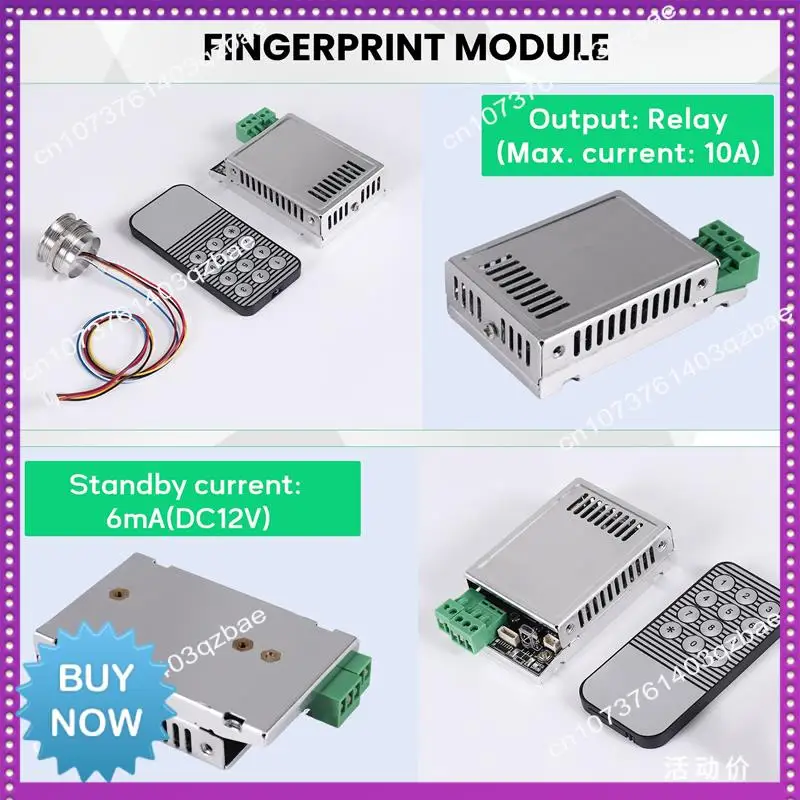 Hot Ltem K216 Fingerprint Control Board+R503 Fingerprint Module Two-Color Ring Indicator Light Access Control