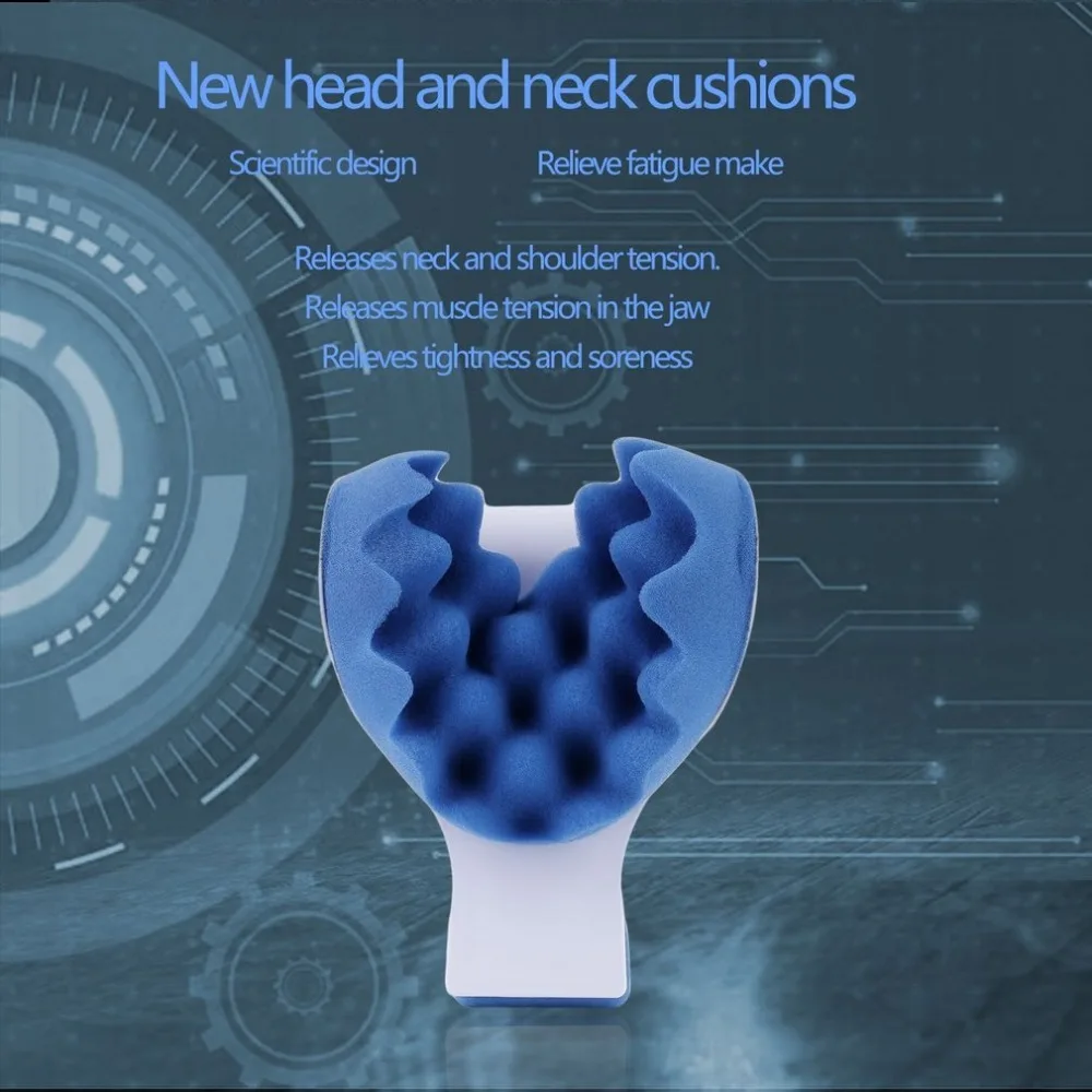 

Medical Neck Support Neck Shoulders Relaxer Portable Blue Sponge Releases Muscle Tensions Relieves Tightness Soreness Theraputic