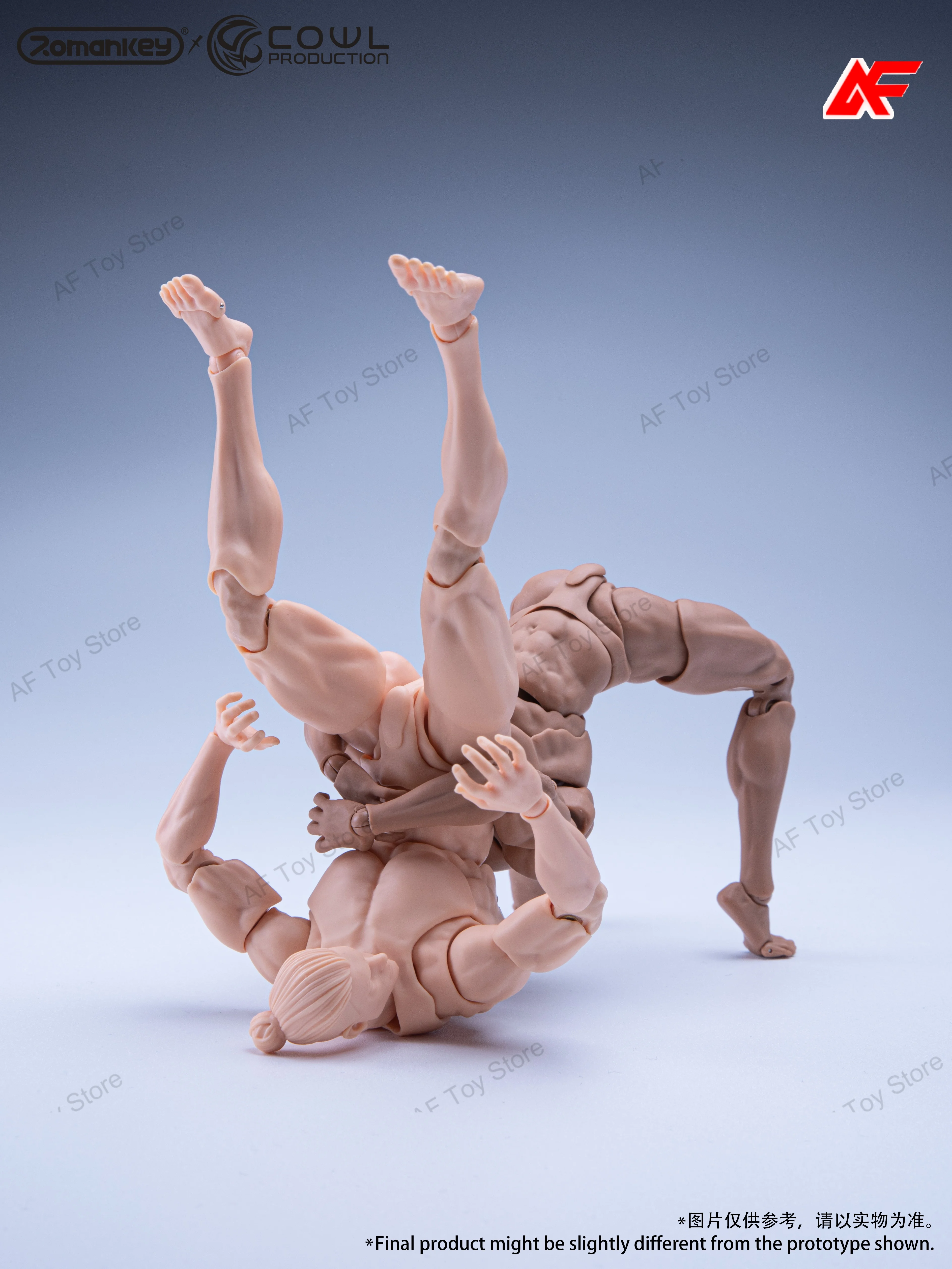Romankey X COWL 1/12 Skala Męski Muskulatry Ciało Super Elastyczna Ruchoma Lalka 16,5 cm Figurka Model Zabawki