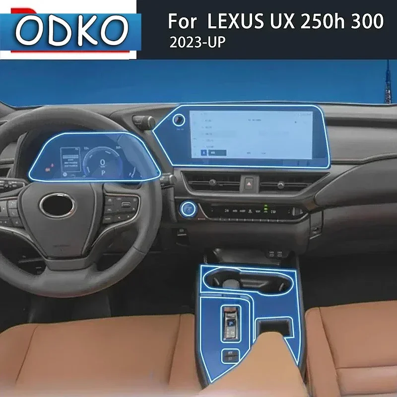 For Lexus UX 250h 300 2023-2025 Car Navigation LCD TPU GPS Screen Protector Anti-Scratch Film Fitting PPF Protective Sticker