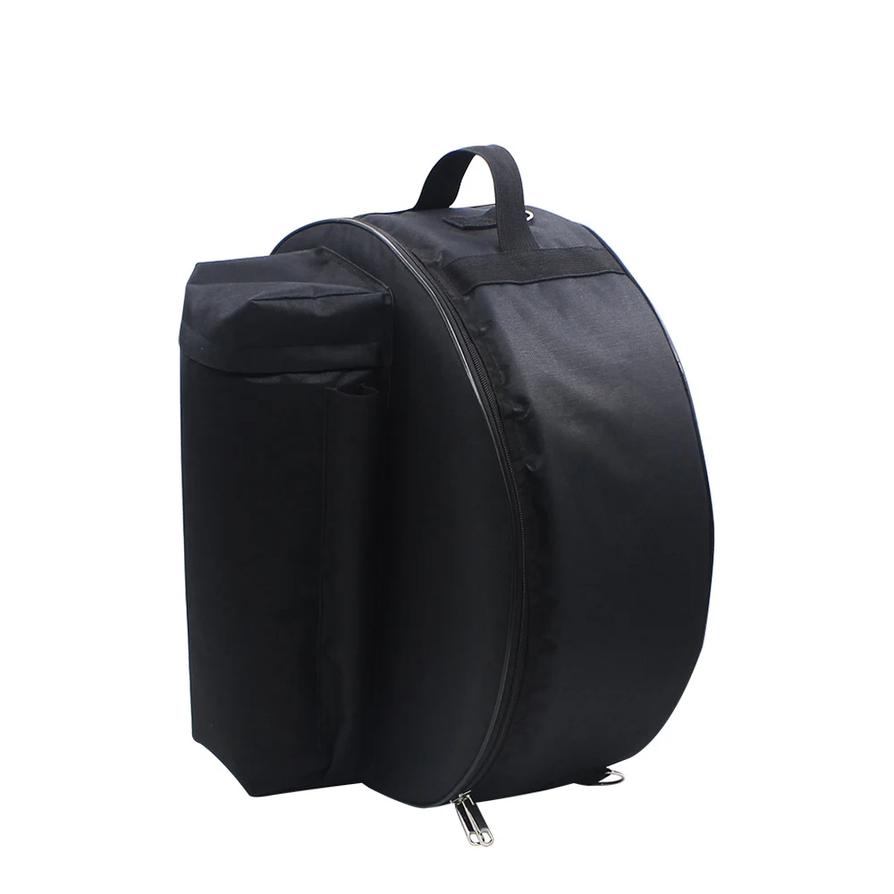 Durable 14 Inch Snare Drum Bag Backpack Case with Shoulder Strap Outside Pockets Storage Bag