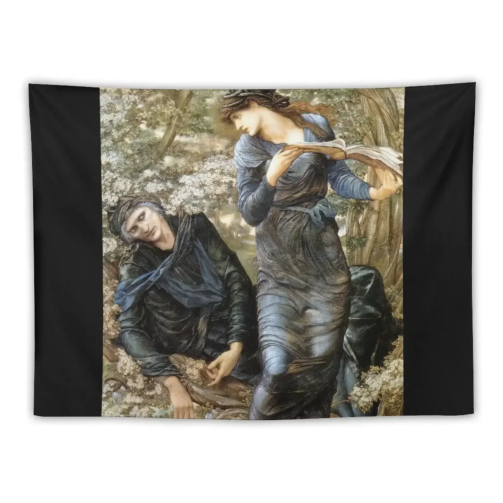 The Beguiling of Merlin - Edward Burne-Jones 1872 Tapestry Room Decore Aesthetic Tapete For The Wall Tapestry