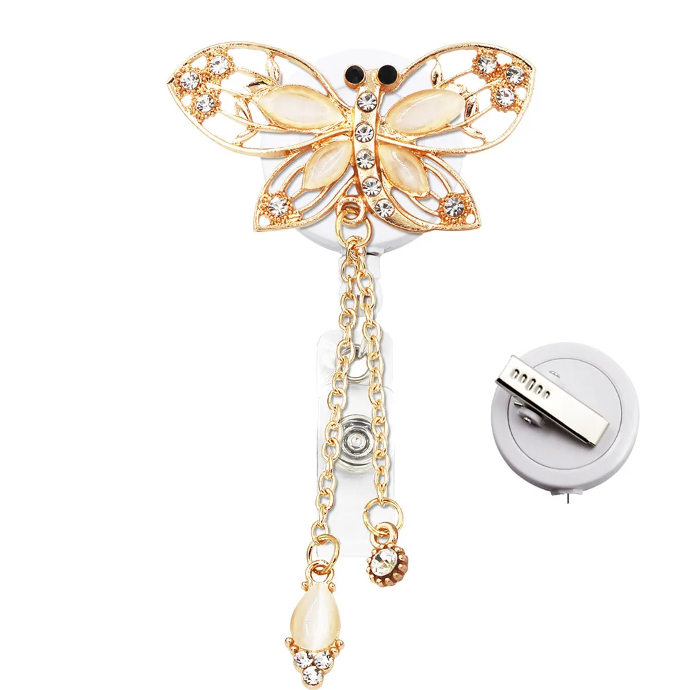 Retractable Identification Id Card Holder Badge Reel Clip Pass Case Credencial Retractil Office Accessories