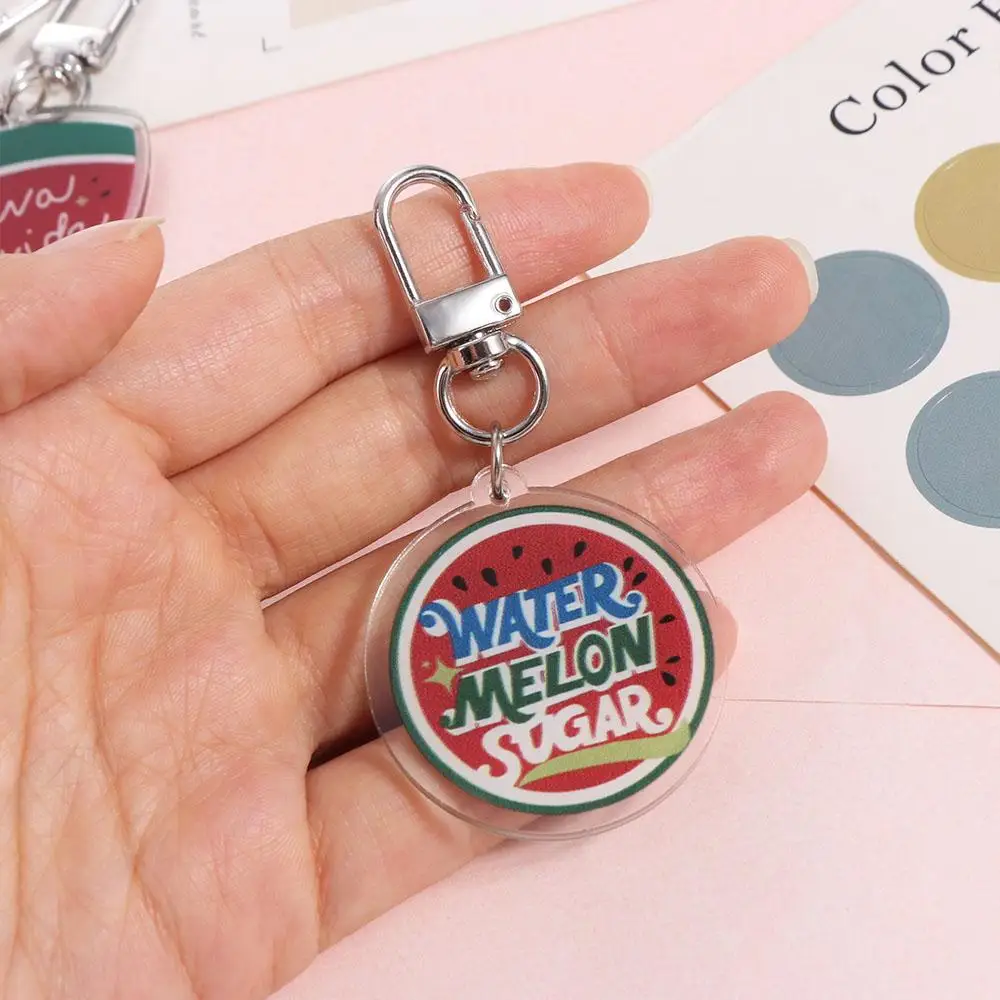 Acrylic Shining Watermelon Keychain Simulation Viva La Vida Acrylic Watermelon Pendant Cosplay Creative Bag