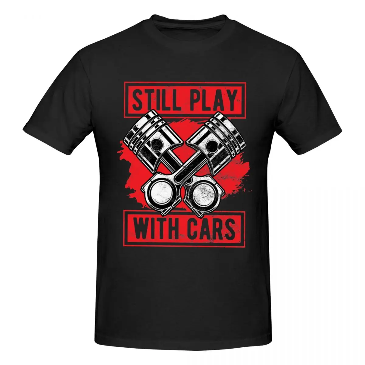 Men Funny Mechanic Car Piston Engine Trending T Shirt Vintage Oversized Cotton Sleeve T Shirt Men