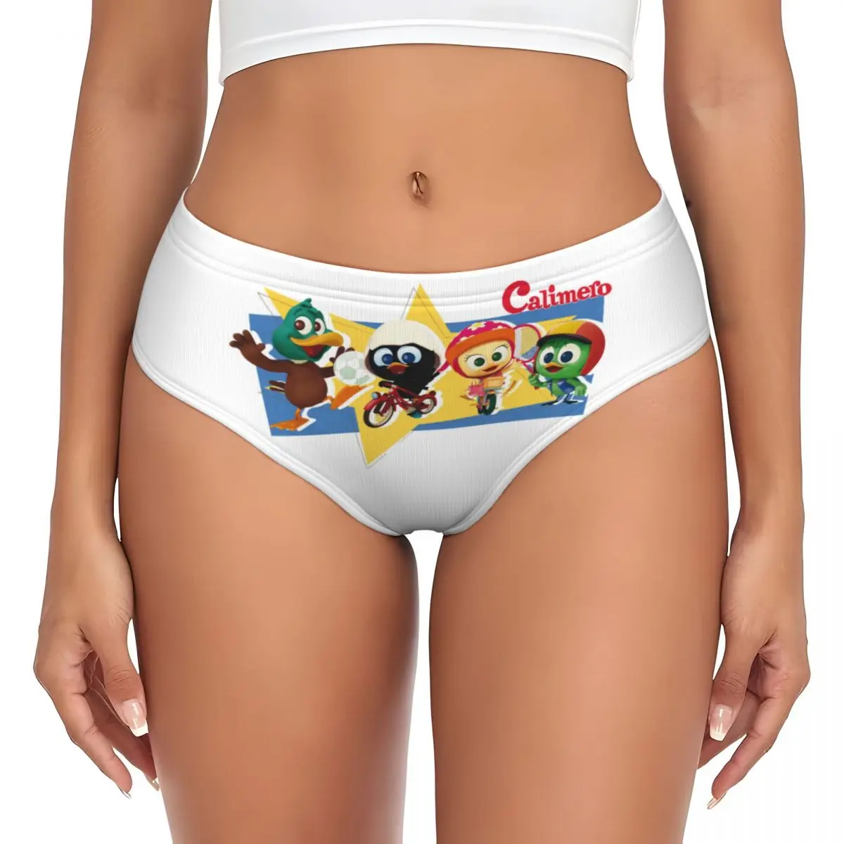 Custom Calimeros And Friends Briefs Underwear Women Comfortable Stretch Panties