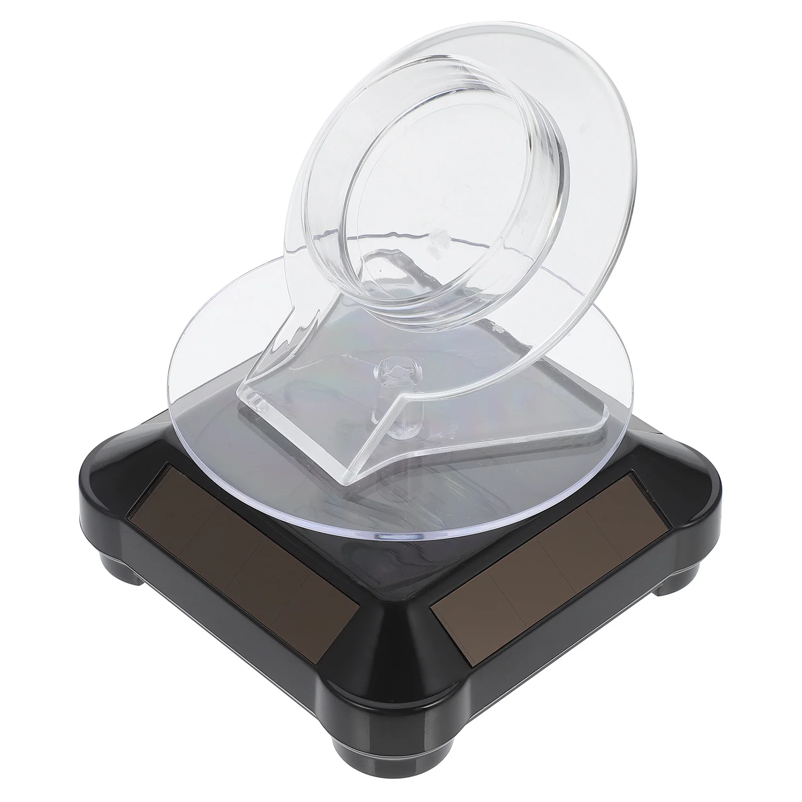 

Transparent Solar Display Turntable 360 Degree Rotating Stand Jewelry Holder Bracelet Rack