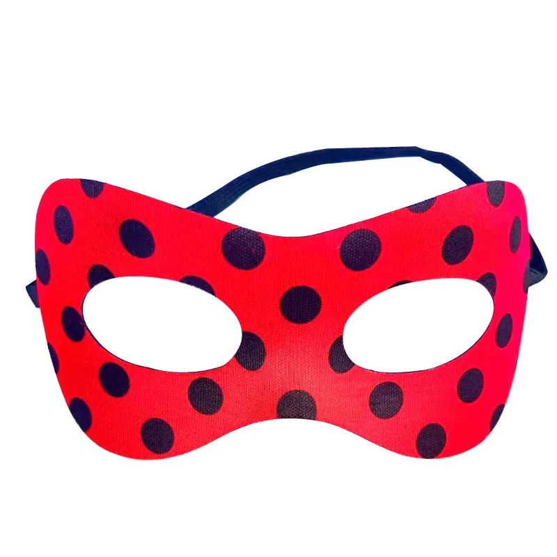 Maschera da coccinella a pois di Halloween, regalo semplice per adulti e bambini, ragazzi e ragazze, oggetti di scena per costumi di scena