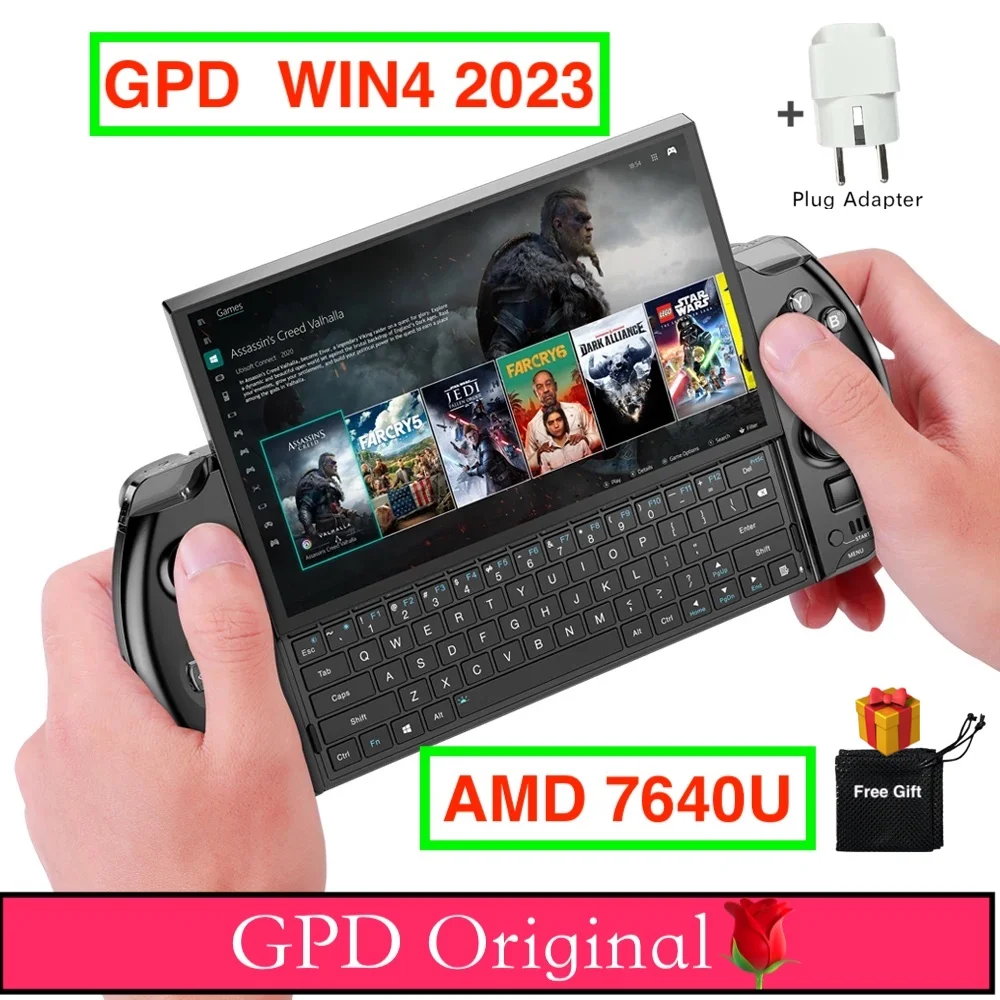 

Wholesale GPD WIN4 2023 AMD 7640U 6 Inch Handheld Touch Screen Mini PC Laptop Game Player Console gaming pc