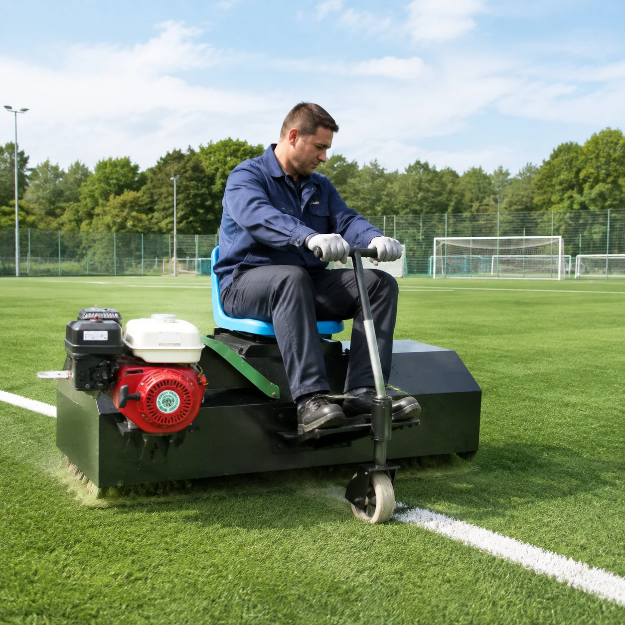 Riding Lawn Dethatcher Grass Scarifier Turf Rake Machine for Lawn Care and Garden Maintenance