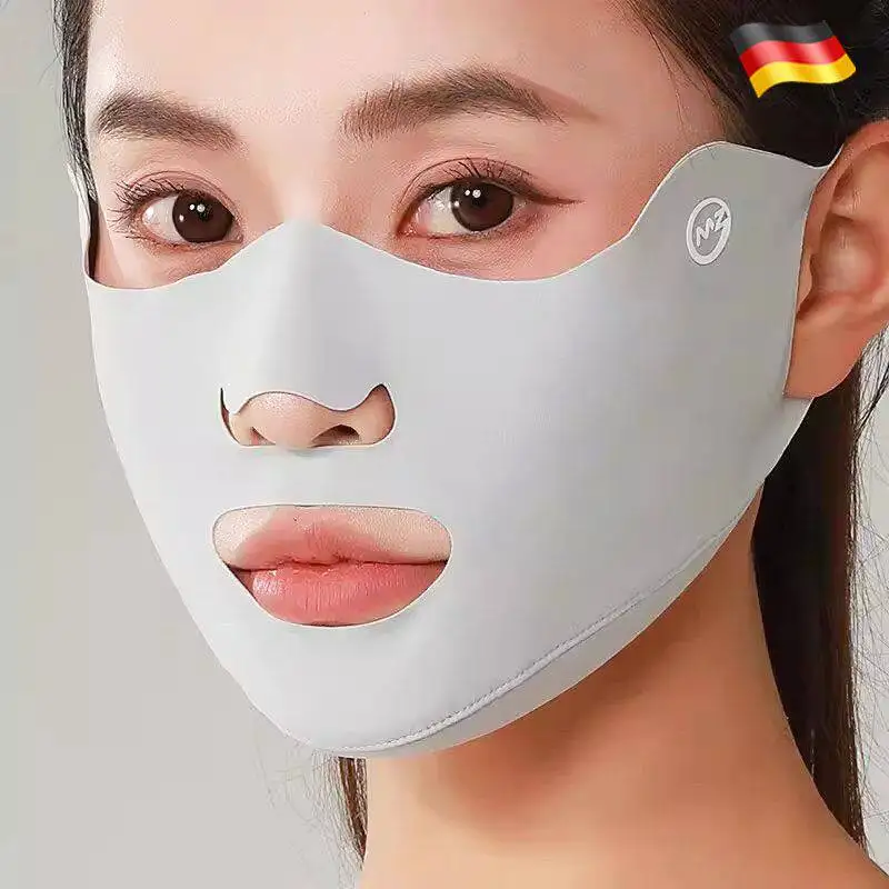 アウトドアスポーツ日焼け止めフェイスマスク通気性アイスシルク耳掛けゴルフランニングマスク鼻露出防止uv保護